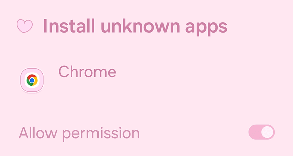 Enable the download from unknown sources Enable the download from unknown sources