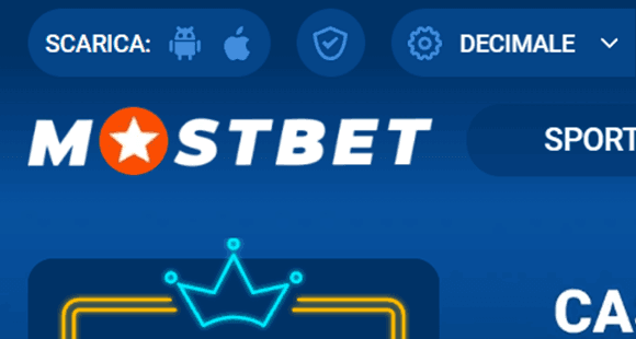 Scarica l’app di Mostbet