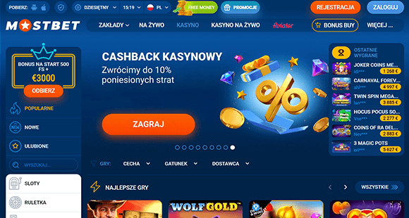 Oficjalna strona Mostbet