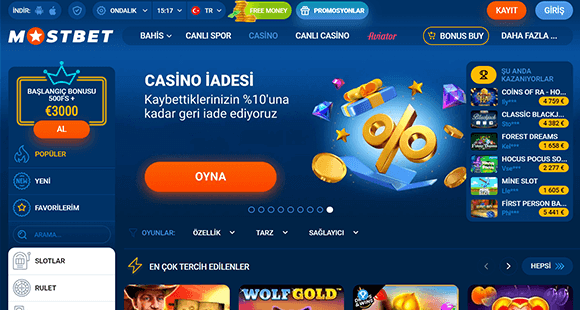 Mostbet resmi web sitesi